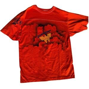 Vintage 1980s USA MADE Wichita Wings Soccer Kansas Orange T-shirt M Chalk Line